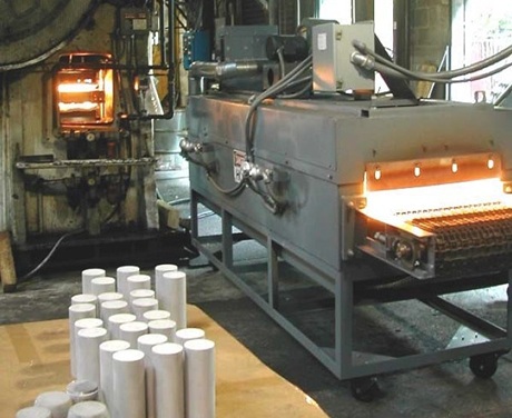 Infrared aluminum forging oven
