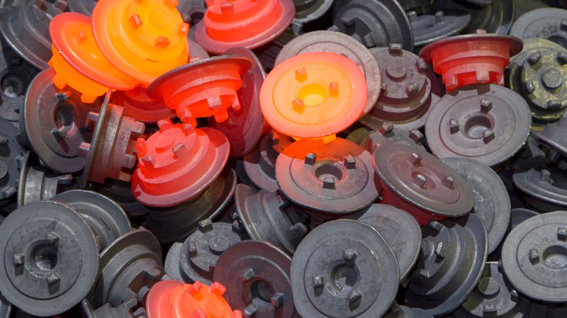 Hot forging part in production line Hot forging part in production line