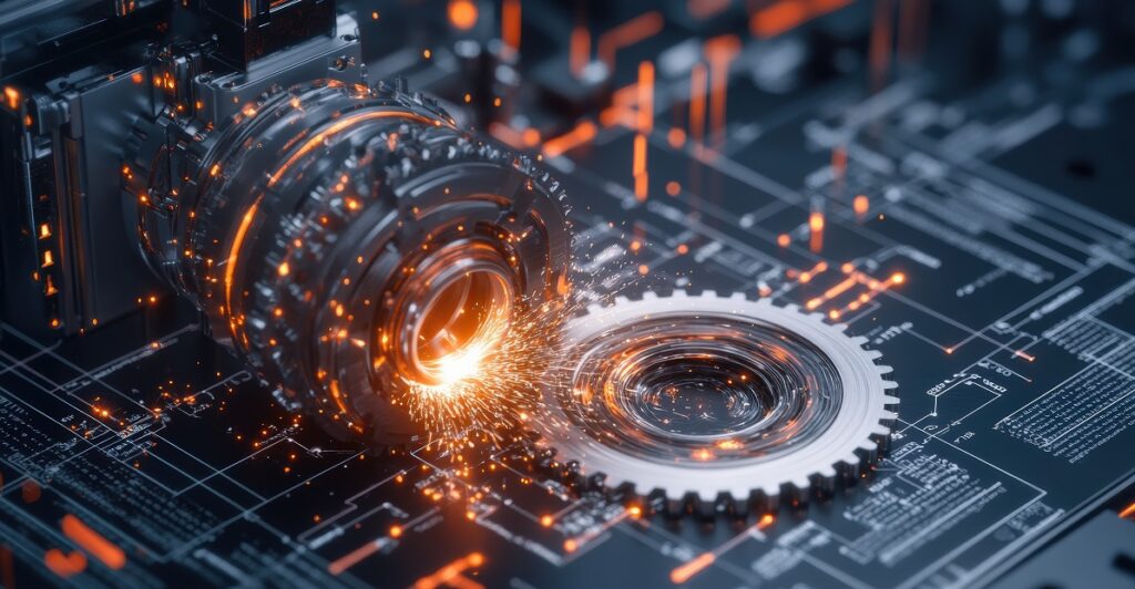 Advanced technology concept with innovative engineering