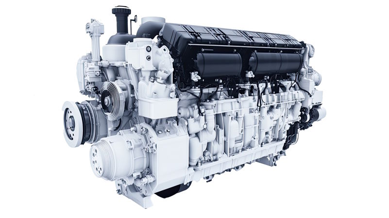 powerful diesel engine with a robust design