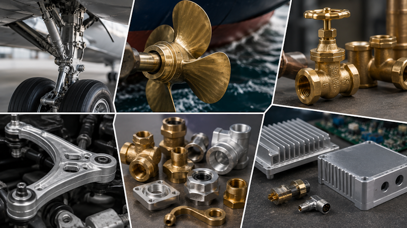 Industrial Metal Components Collage Industrial Metal Components Collage